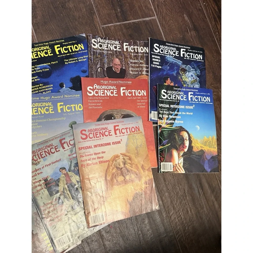 14 Aboriginal Science Fiction Magazine -1988 1989 - Vintage